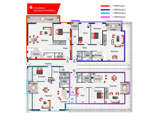 Grundriss 1. Obergeschoss