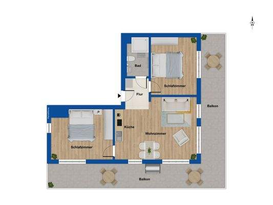 Grundriss 1. Obergeschoss