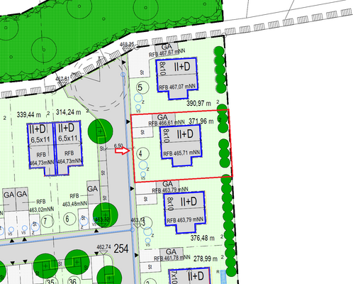 Auszug aus Bebauungsplan