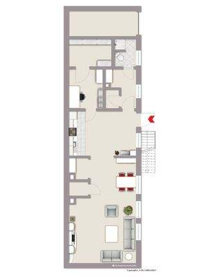 Grundriss Nebengebäude Obergeschoss