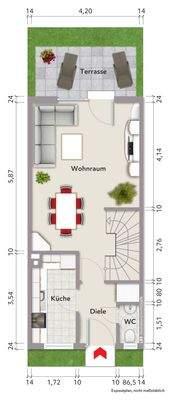 Raumaufteilung Erdgeschoss