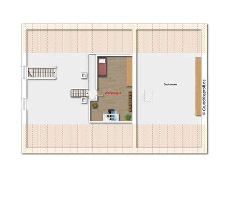 Grundriss 3. OG (nicht maßstabsgetreu - kann vom Original abweichen)