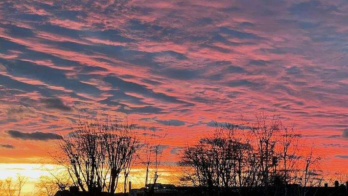 Sonnenuntergang vom Studio