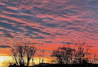 Sonnenuntergang vom Studio