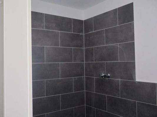 Bad Duschbereich  im Bau