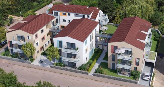 Attraktive 3 Zi.- Neubauwohnung in Zentrumsnähe von Breisach, Südwest Balkon, provisionsfrei