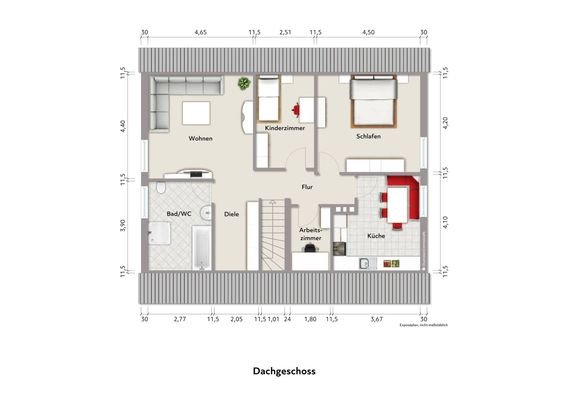 Grundriss Dachgeschoss