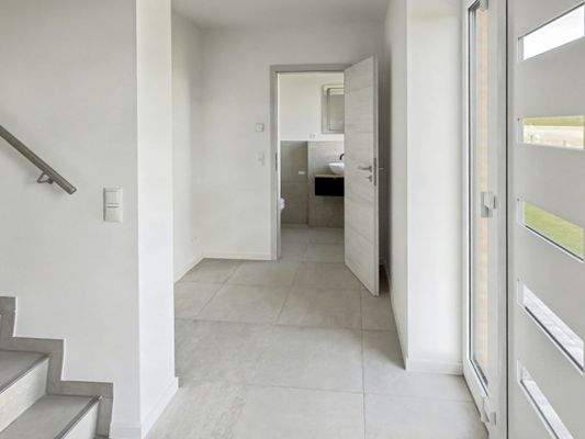 Blick zum Gäste- WC