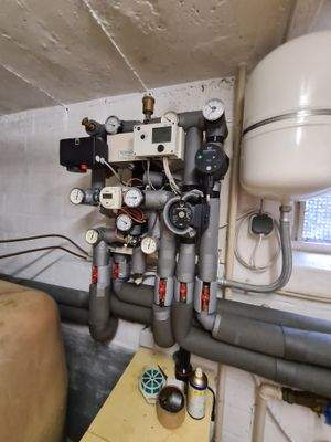 Fernwärme-Übergabepunkt