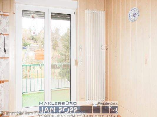 Balkonzugang Küche im Obergeschoss