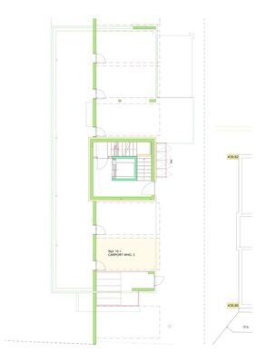 EG-Eingang und Carport Whg. 2
