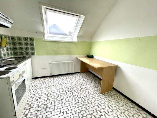 Küche im Dachgeschoss