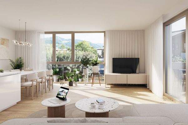 Visualisierung/Einrichtungsvorschlag Wohnzimmer Top A-09