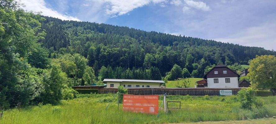 Grundstück mit Blick nach Süden