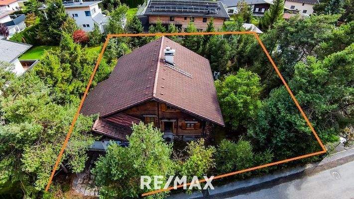 Blick von oben - ca. Grenzen markiert