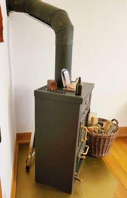 Holzofen Südhälfte Schlafzimmer 2