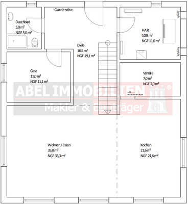 Grundrissvorschlag EG (änderbar)
