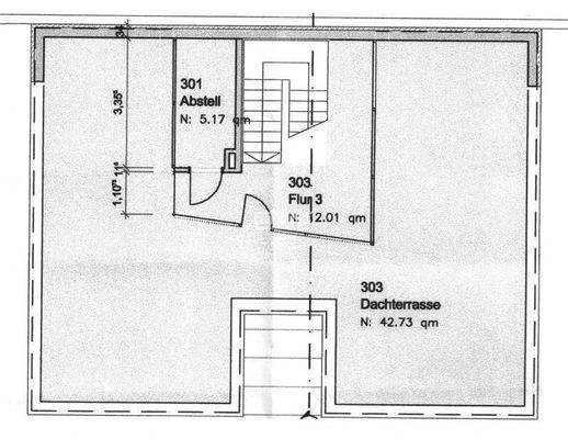Grundriss Dachterrasse