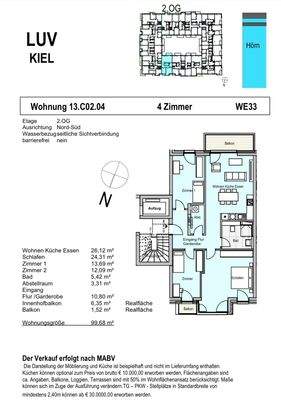 Grundriss WE 33 Baufeld XIII