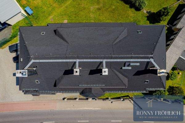 Draufsicht, neues Dach