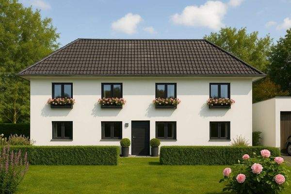 Visualisierung Haus mit Garage