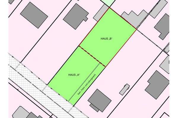 Grundstück Skizze - Haus B