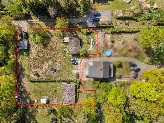 Drohne mit Grenze verpixelt