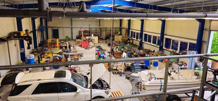 Blick von der oberen Ebene