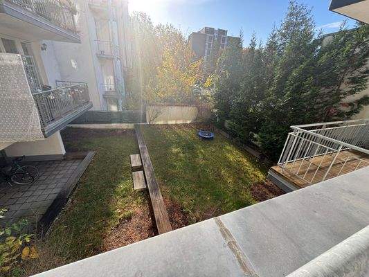 Dachterrasse mit Blick Innenhof