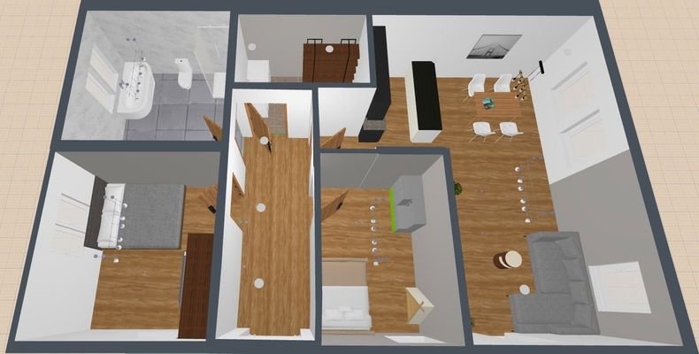 3D Grundriss OG 