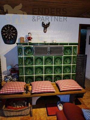 Kachelofen im Hobbyraum