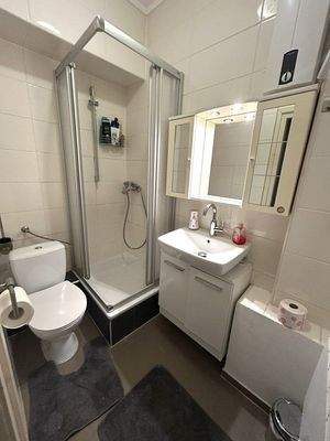 zwei Bäder im Haus (dieses mit Dusche) 
