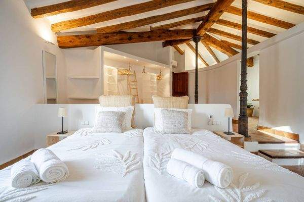 Eines der drei Schlafzimmer