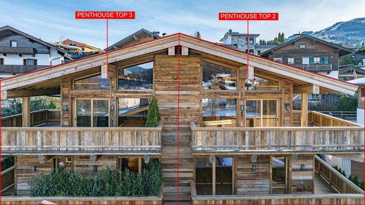 KITZIMMO-Exklusives Neubau-Penthouse mit Ski/in-Ski/out - Immobilien Kirchberg.