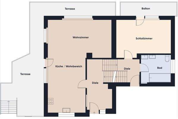 Grundrissplan ohne Maßstab 