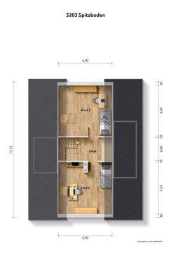 3203 Grundriss DG_farbe