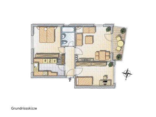 Grundrissskizze
