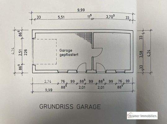 Grundriss Garage