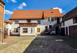 Blick auf das Wohnhaus