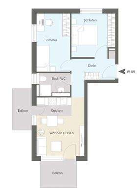 Grundriss Wohnung 09