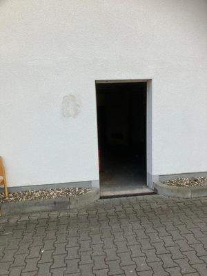 Eingang zur Lagerfläche