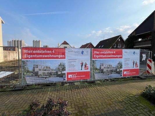 Werbebanner Grundstück