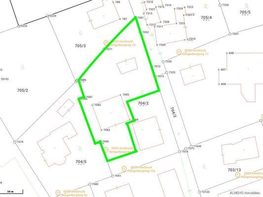 Teilgrundstück auf der Hungerburg