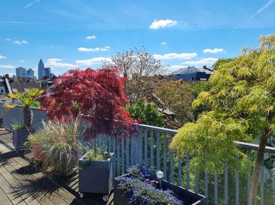 Terrasse mit Skylineblick