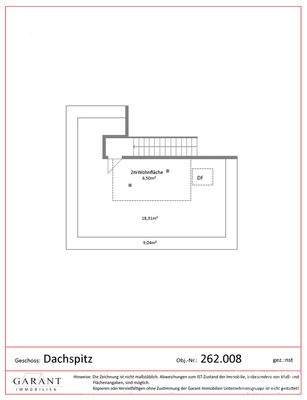 Grundriss Spitzboden