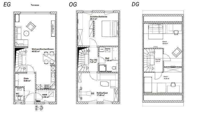 RH Mainz 128 - Übersicht Grundrisse