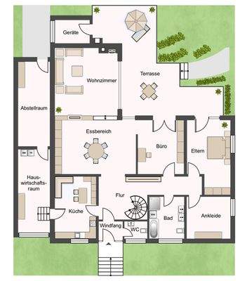 Grundriss Erdgeschoss