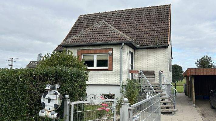 Vorderansicht mit Zufahrt