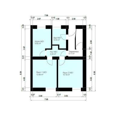 Grundriss / Skizze Erdgeschoss