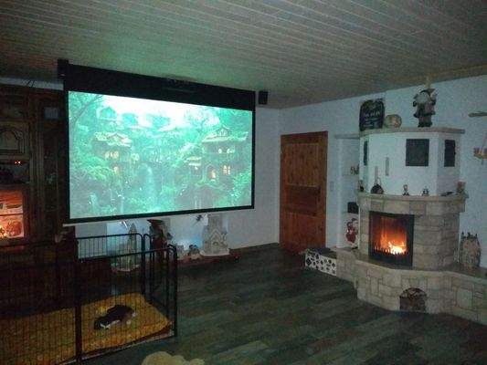 Wohnzimmer mit Heimkino